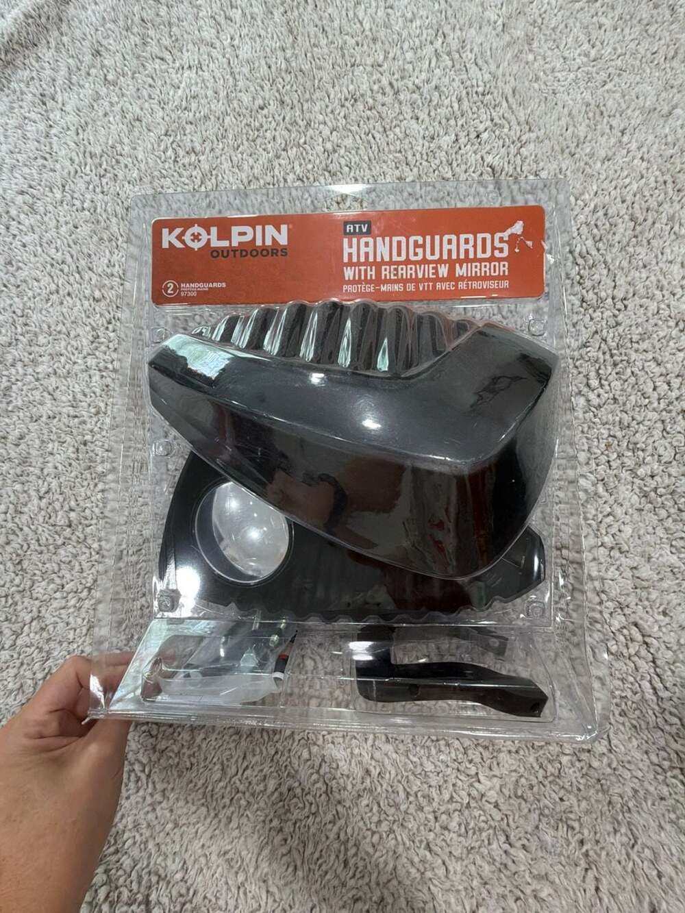 Kolpin 97300 ATV Handguards with Rearview Mirror